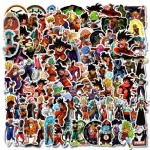 100pcs Japanese Anime seven dragon ball stickers animation cartoon characters Wukong turtle fairy stickers surfing skateboard mobile phone stickers