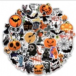 Halloween sticker pumpkin bat cartoon horror party theme funny sticker cross border Amazon post