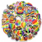 Rainbow Gay sticker butterfly caterpillar 6-color rainbow horse feather gay graffiti sticker