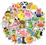 Big eyed yellow croaker sticker cartoon childrens sticker cute little animals kindergarten boys and girls reward sticker
