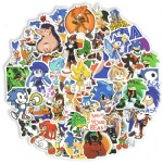 Anime hedgehog sonic sticker Cartoon Anime sonic sticker luggage iPad Case sticker