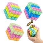 Anti-Pressure Push Bubbles Silicone Decompression Sensory Stress Ball Relief Toy Fidget cubes