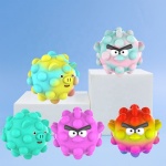 Anti Stress Relief Rainbow 3d Silicone Squeeze Toys Sensory Stress Balls Fidget Toys