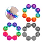Push Wristband stress relief Silicone Bubble Decompression sensory Toys fidget toy bracelet fidget bracelet