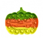 Pumpkin Push Bubble Poppet Fidget Toy For Kids Halloween Gift Anti Sensory Stress Toy