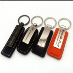 UV Printing Accessories Leather Keychain Letter Pu Leather Car Keychain