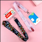 DIY Lanyards Keychain Cell Phone USB Badge Key Ring Strap Hanging Rope Accessories Custom Lanyard With ID Card Holder