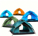 Outdoor Portable Double Layer Waterproof 3-4 Person Hiking Beach Folding Automatic Camping Tents