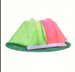 Outdoor Lightweight Large Space Ventilation And Breathability Two Colors Patchwork Camping Tent For Family Picnic