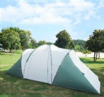 Double Layer Family Camping outdoor waterproof tent 2 bedroom One Living room tent For 3-4 Season