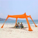 Beach Tent Sun Shade Family Beach Canopy Anwing Uv Protection Pop Up Sun Shelter With Custom Logo