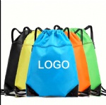 Oem Polyester Waterproof Drawstring Storage Christmas Gift Bag Backpack