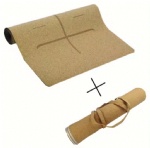 Eco-frendly Natural Rubber Cork Yoga Mat And Yoga Mat Bag Set