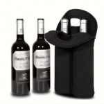 Christmas Gifts Custom Design Sublimation Insulated Wine Bottle Cooler Holder Sleeve Cover Neoprene Wine Tote Bag