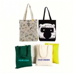 Free Design Custom Printed Canvas Tote Bag Promotion Custom Cotton Tote Bag