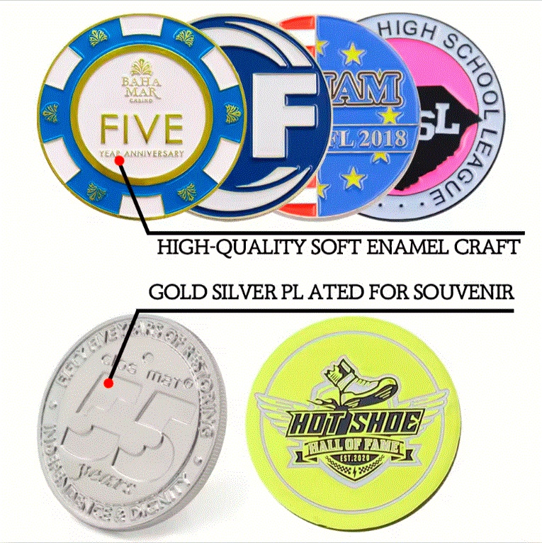 Custom Commemorative Coin Blank Souvenir Brass Gold Silver Logo 3D Metal Challenge Coin For Laser Engraving Custom Commemorative Coin Blank Souvenir Brass Gold Silver Logo 3D Metal Challenge Coin For Laser Engraving