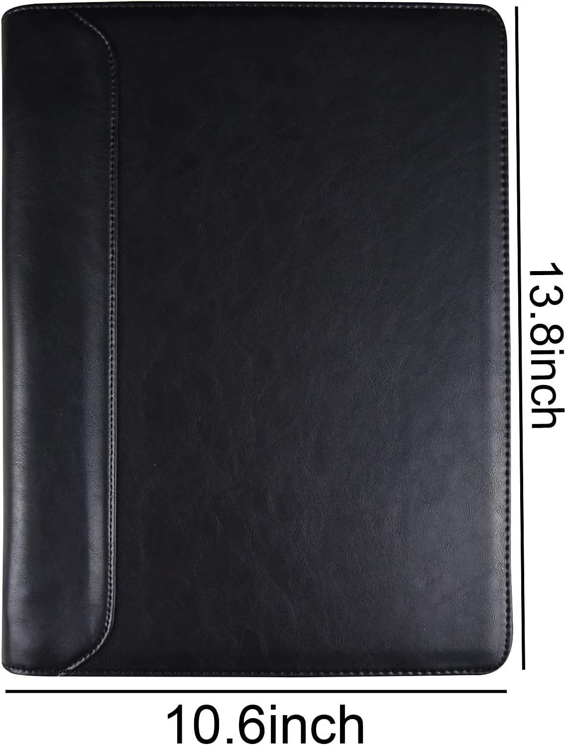 Custom Logo Leather Padfolio3 Ring Binder With Zipper Portfolio Organizer Folder For A4 Letter Notepad Custom Logo Leather Padfolio3 Ring Binder With Zipper Portfolio Organizer Folder For A4 Letter Notepad
