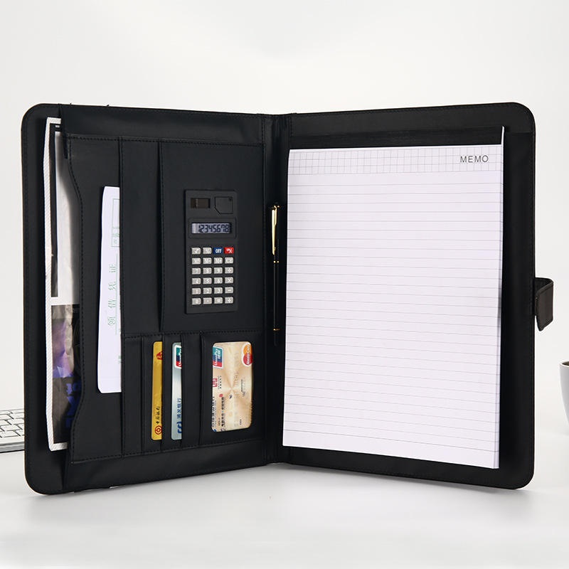 Customized Logo Luxury Vegan Leather Business Portfolio Bag File Folder Zippered A4 Multi-function Manager Folder Document Bag Customized Logo Luxury Vegan Leather Business Portfolio Bag File Folder Zippered A4 Multi-function Manager Folder Document Bag