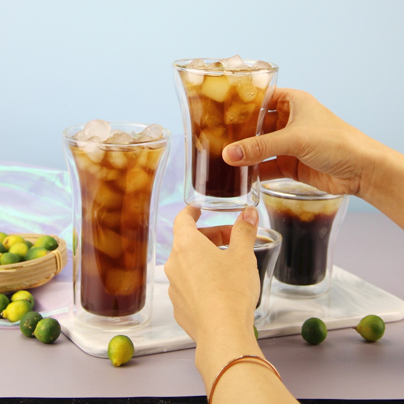 Europe Standard Double Wall Insulated Borosilicate Glass Cup Europe Standard Double Wall Insulated Borosilicate Glass Cup