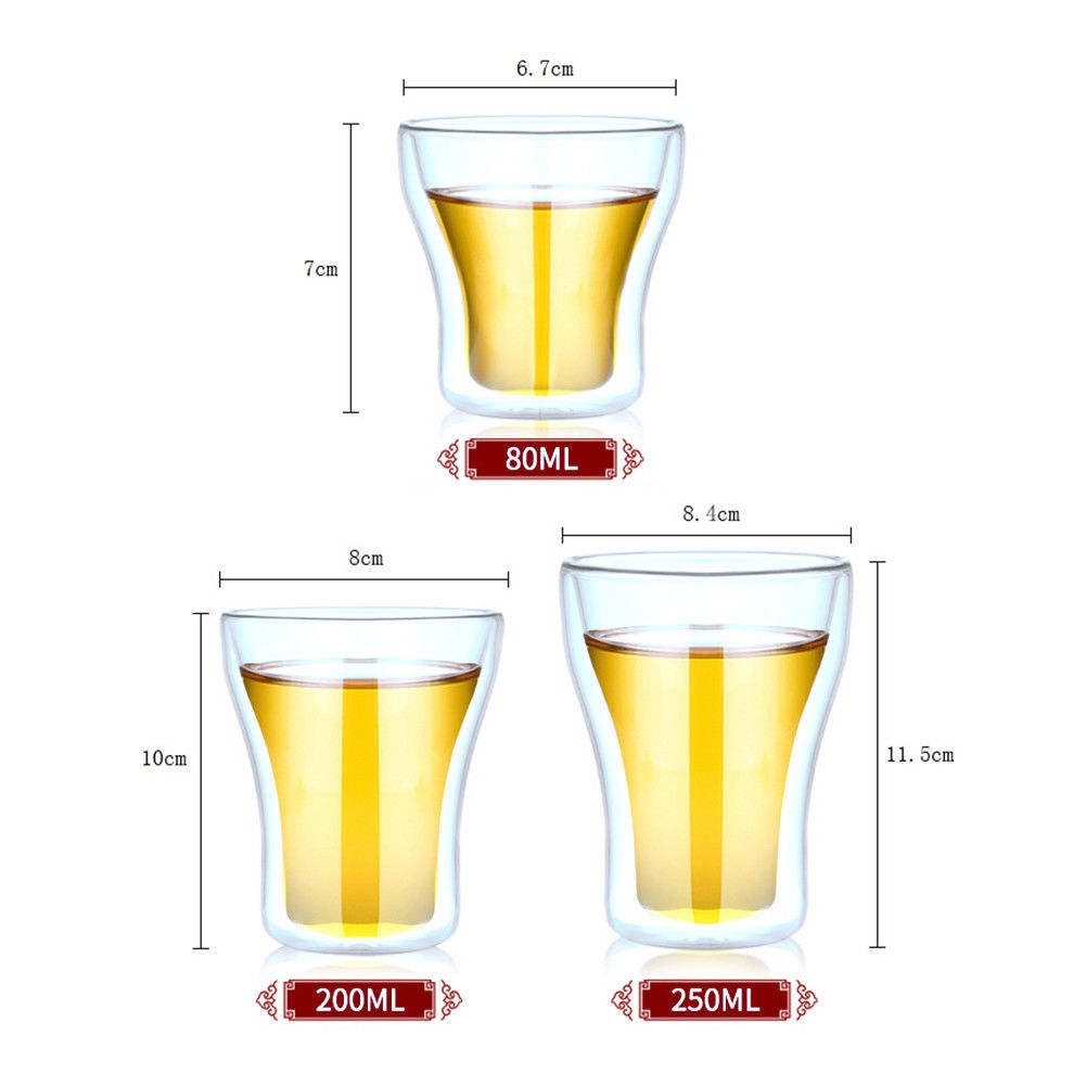 Europe Standard Double Wall Insulated Borosilicate Glass Cup Europe Standard Double Wall Insulated Borosilicate Glass Cup