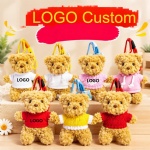 Plush Teddy Bear Keychain/Bag Charm – Customizable with Printed Logo (Ideal for Schools & Corporate Gifts)